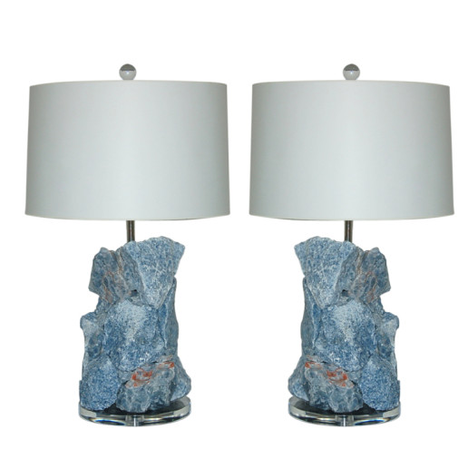ROCK CANDY Lamps in BLUE CALCITE