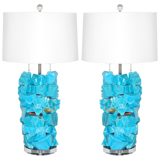 ROCK CANDY Lamps in MALIBU BLUE