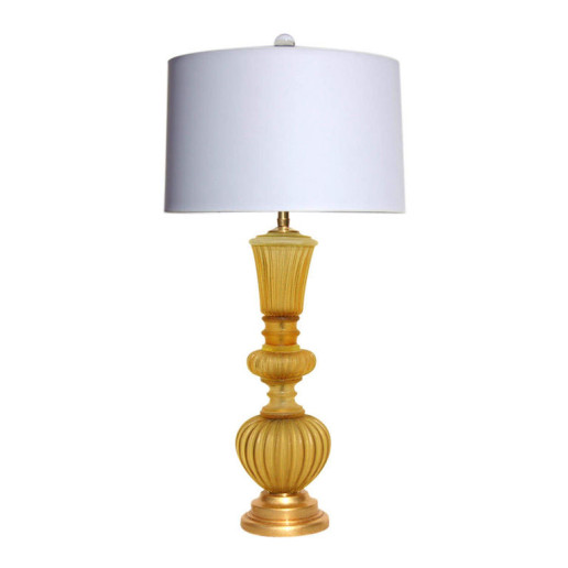 The Marbro Lamp Company - Murano Lamp in Honey Acidato