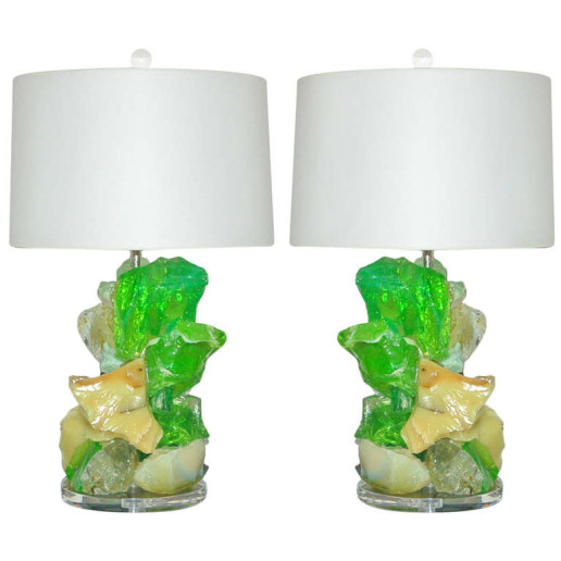 ROCK CANDY Lamps in LEMON LIME