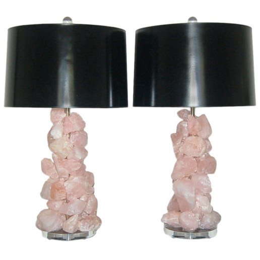 ROCK CANDY Brazilian Quartz Lamps in PINK