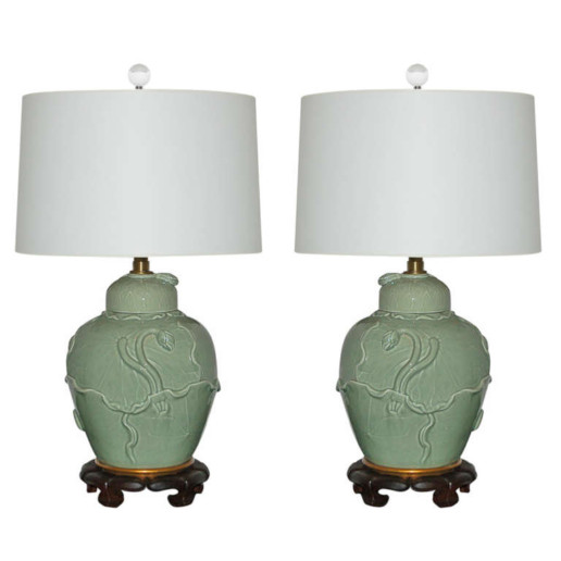 The Marbro Lamp Company - Vintage Celadon Lamps 