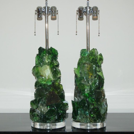 ROCK CANDY Lamps in EMERALD SAGE