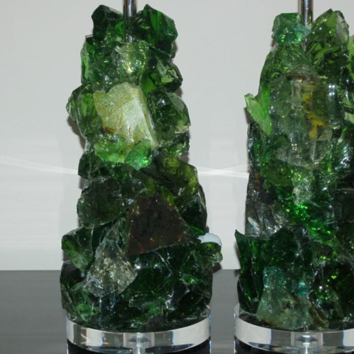 ROCK CANDY Lamps in EMERALD SAGE
