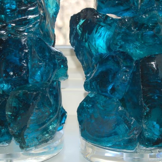 ROCK CANDY Lamps in TEAL BLUE
