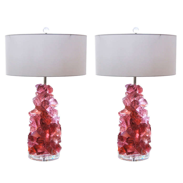 ROCK CANDY Lamps in ORCHID ROSE