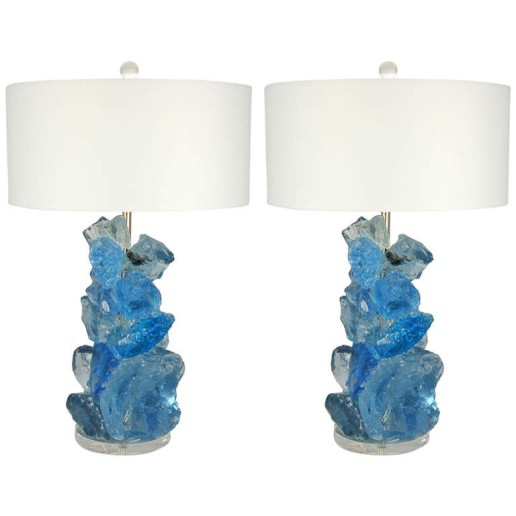 ROCK CANDY Lamps in BLUE CRYSTAL