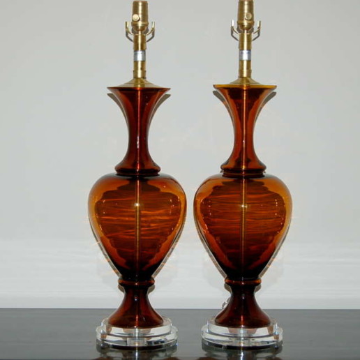 Pair of Vintage Murano Table Lamps by the Marbro Lamp Company