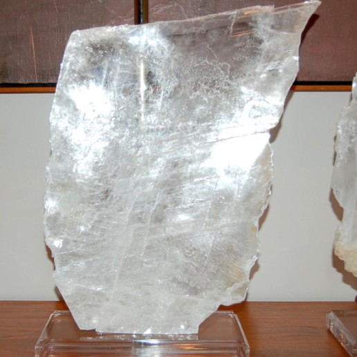 Matched Pair of Selenite Table Lamps