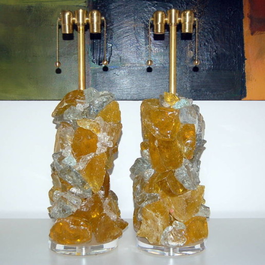 Rock Candy Lamps in LEMON FROST