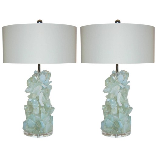  ROCK CANDY Lamps in HONEY OPALINE 