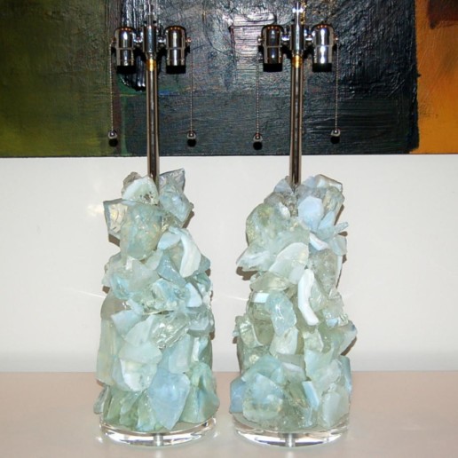 ROCK CANDY Lamps in HONEY OPALINE