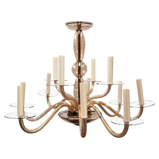 Vintage 12 Arm Murano Chandelier