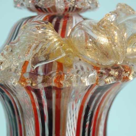 Dino Martens - Filigrana Murano Lamp with Applied Fruit