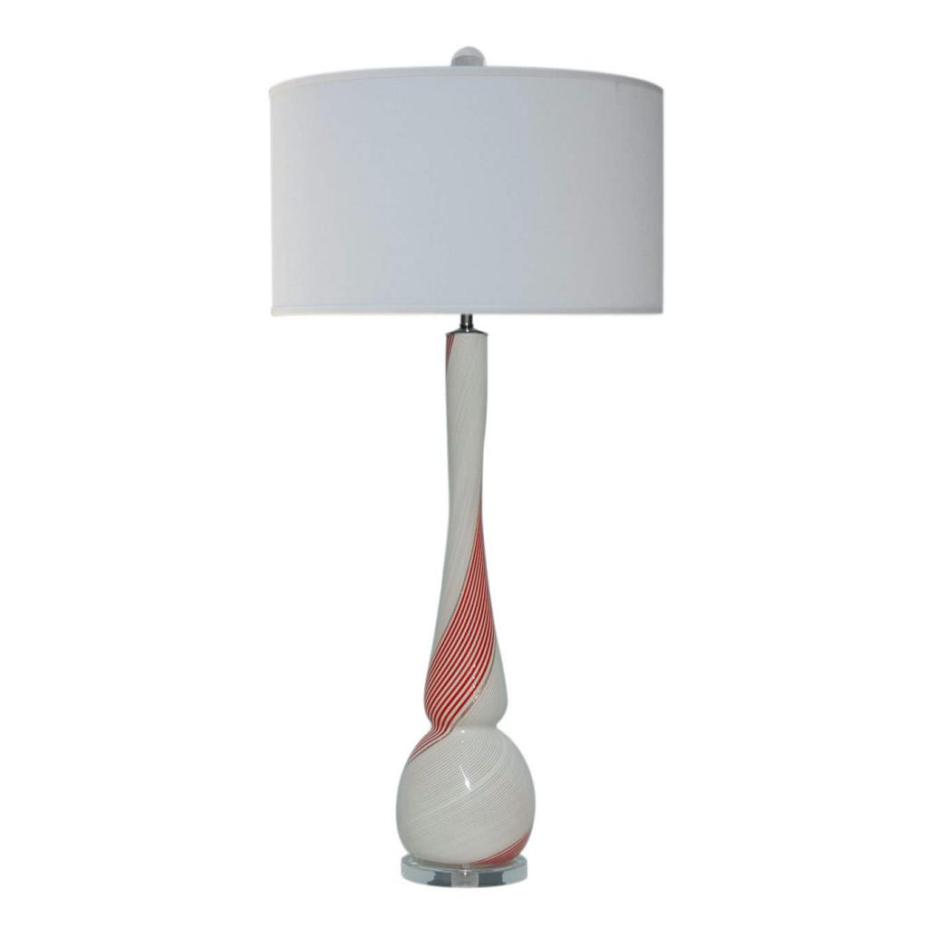 Dino Martens - Monumental Peppermint Stripe Vintage Murano Lamp