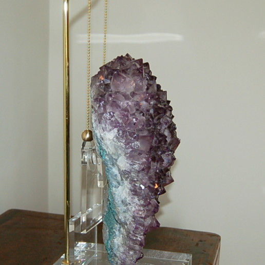 Heart Shaped Amethyst Accent Lamp