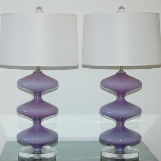 Vintage Double Hourglass Murano Lamps 1960s