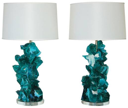 ROCK CANDY Lamps in ICED TEAL