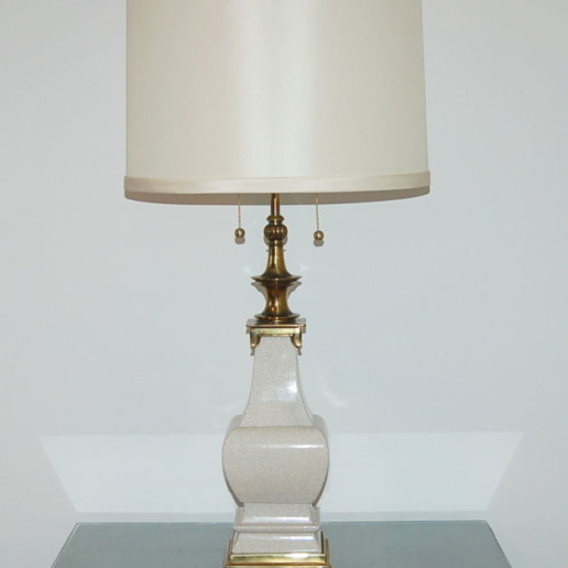 Pair of Vintage Stiffel Crackle Glazed Lamps