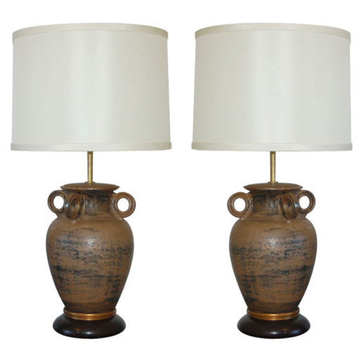 The Marbro Lamp Company - Monumental Vintage Pottery Lamps 