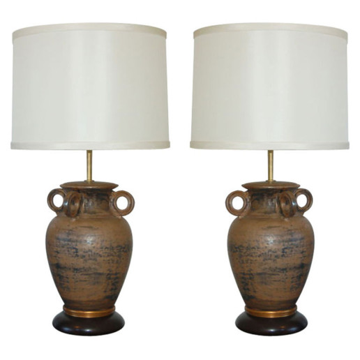 The Marbro Lamp Company - Monumental Vintage Pottery Lamps 