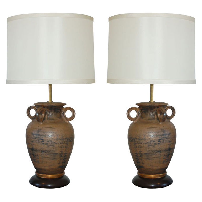 The Marbro Lamp Company - Monumental Vintage Pottery Lamps
