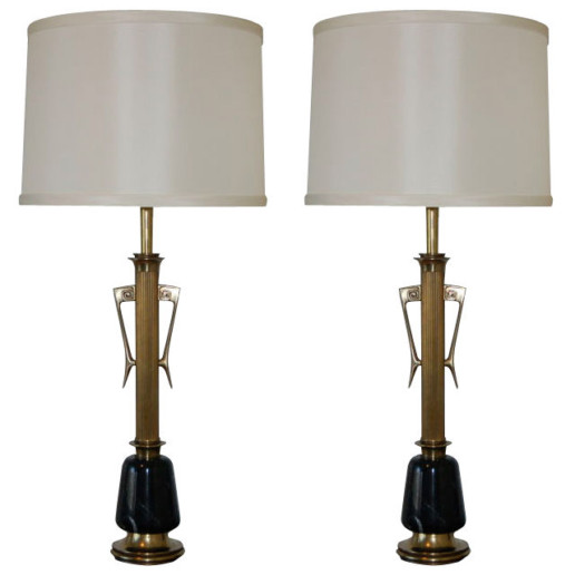 Massive Hollywood Regency Table Lamps