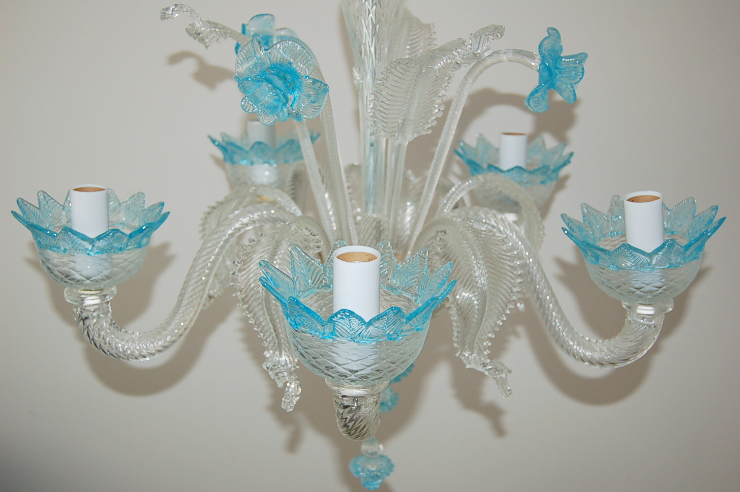 Murano Glass Chandelier SWAN - Welcome in LINEA MURANO ART